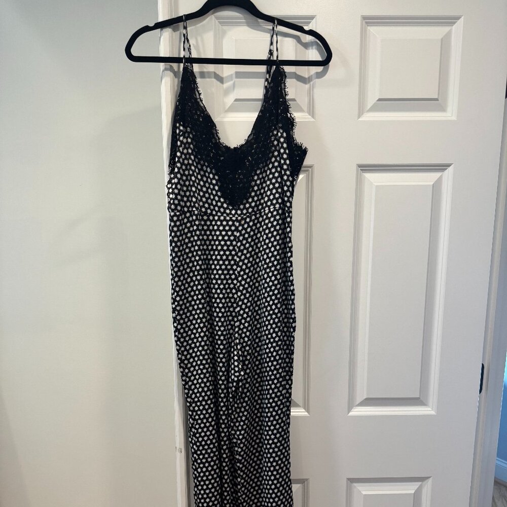 Margaret Josephs Black and White jumpsuit